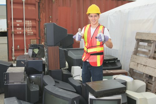 Various furniture items ready for disposal in Docklands