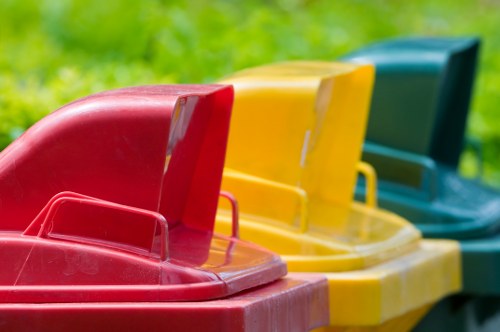 Different types of construction waste materials