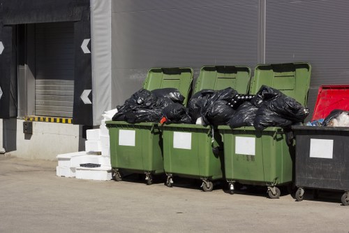 Efficient team handling house clearance in a Docklands home
