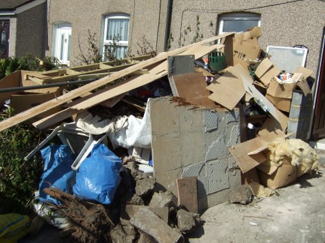 Satisfied customers after successful furniture clearance